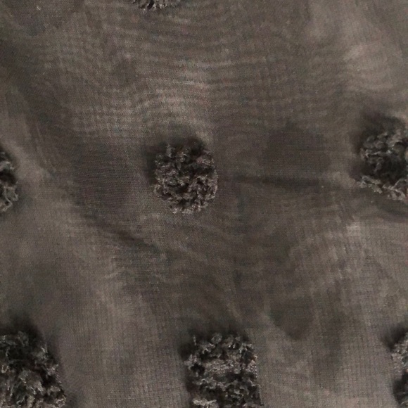 &merci sheer sleeve Pom dot ruffle bottom dress - Picture 5 of 6